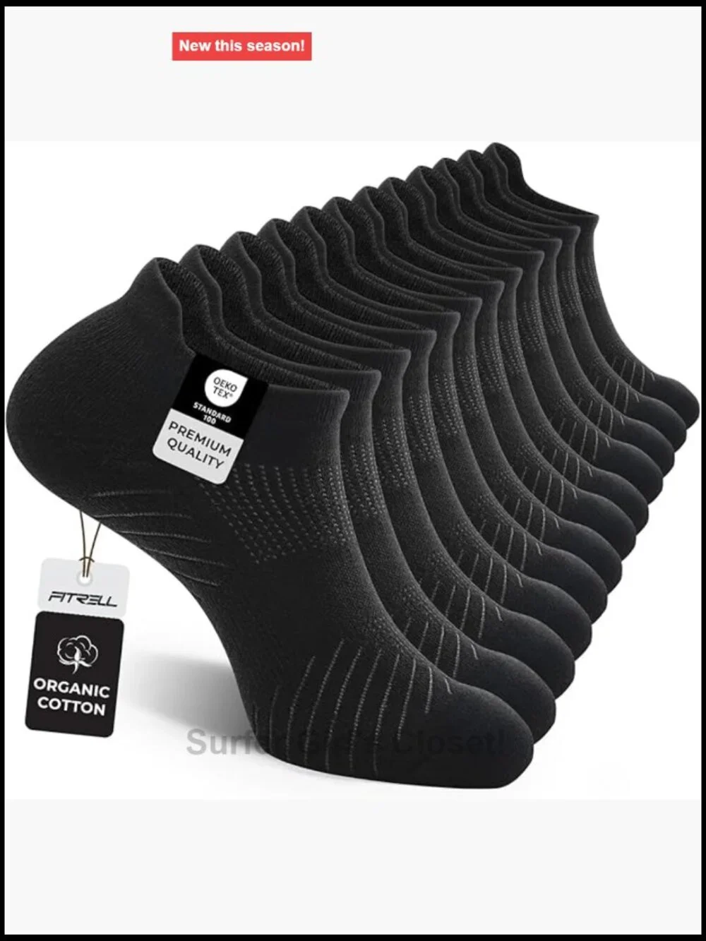 6 Pack Men's Athletic Running Ankle Socks Low Cut Cushioned Moisture Wicking